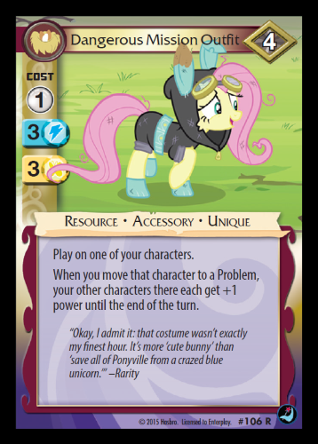 MLP Dangerous Mission Outfit CCG Cards MLP Merch