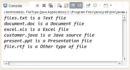 How to determine whether a file name ends with a given string in Java ...