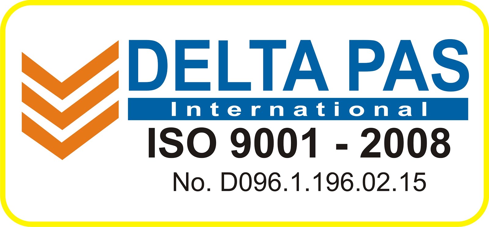 DELTAPAS International ISO 9001:2008