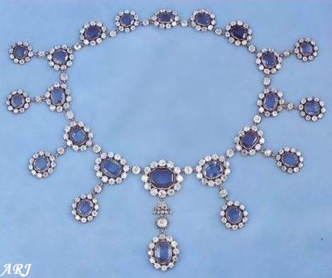 necklace royal jewels sapphire swedish