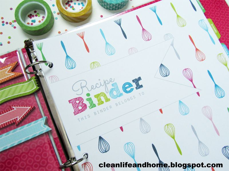 Clean Life And Home Printable Recipe Binder With Divider Tabs Clean Life And Home Printable Recipe Binder With Divider Tabs