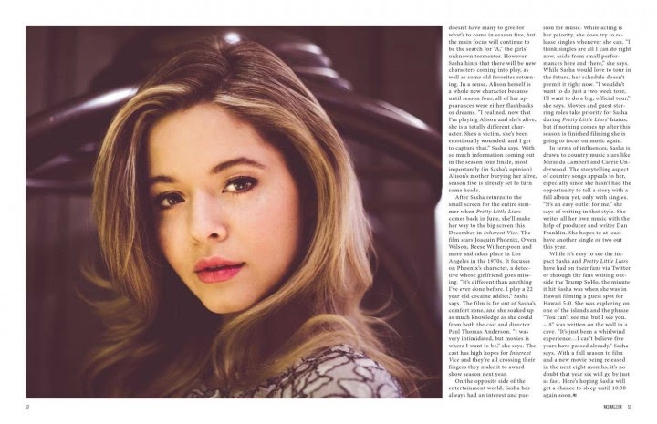 Sophie's fashion blog: Sasha Pieterse – NKD Magazine (April 2014):