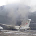 Photos & Video From The Scene Of The Overland Aircraft That Caught Fire At Lagos Airport