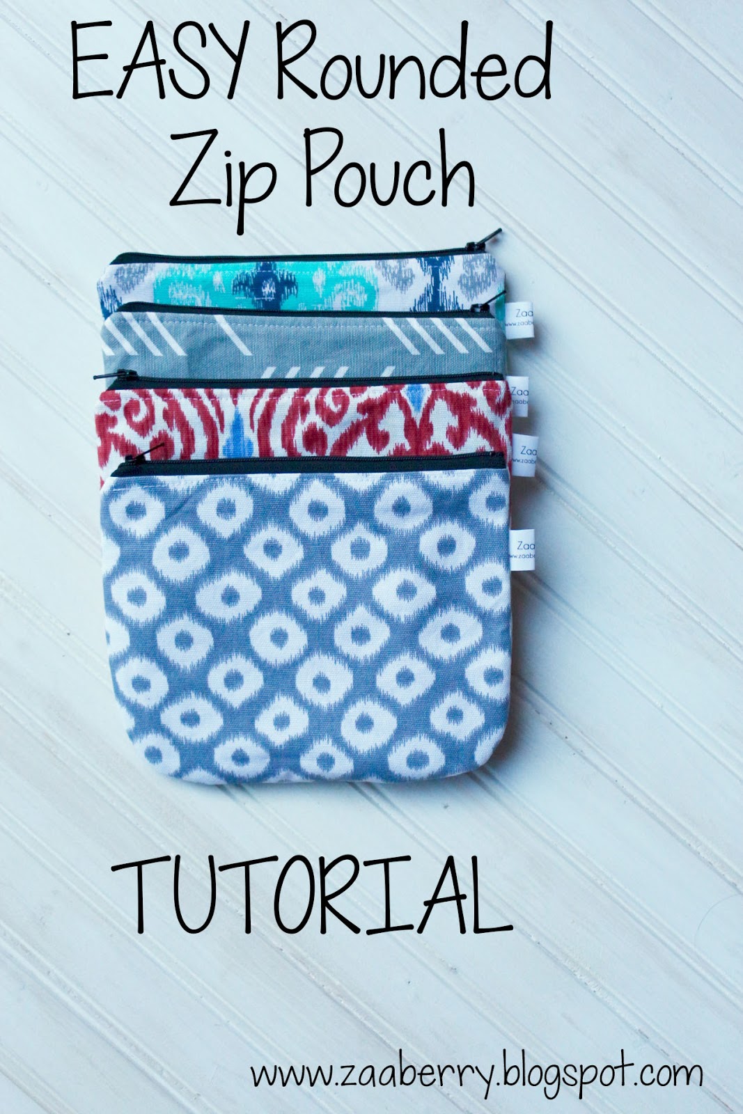 Zaaberry EASY Rounded Zip Pouch TUTORIAL