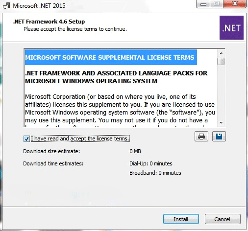 Microsoft .Net Framework 4.6.2 Offline Installer 