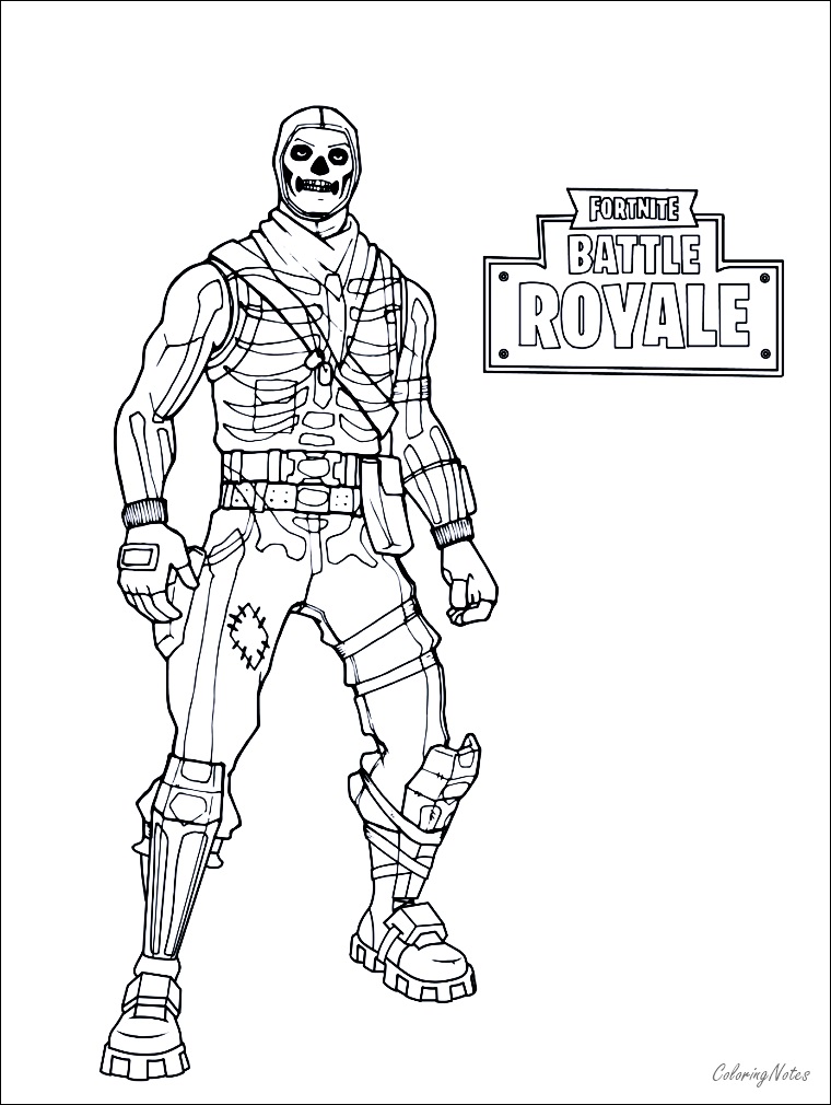 Fortnite Coloring Pages Battle Royale | Drift, Raven, Ice ...
