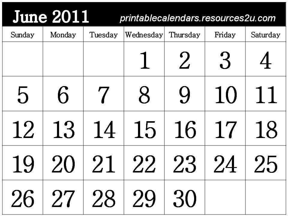 june 2011 calendar. june 2011 calendar.