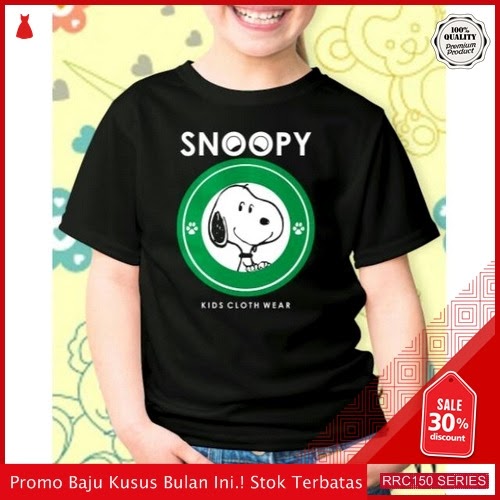RRC150B38 Baju Fashion Anak Snoopy Logo Green Fashion BMGShop