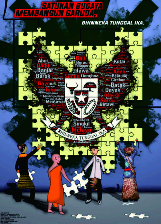 Poster Bhineka Tunggal Ika Di Era Digital Lakaran