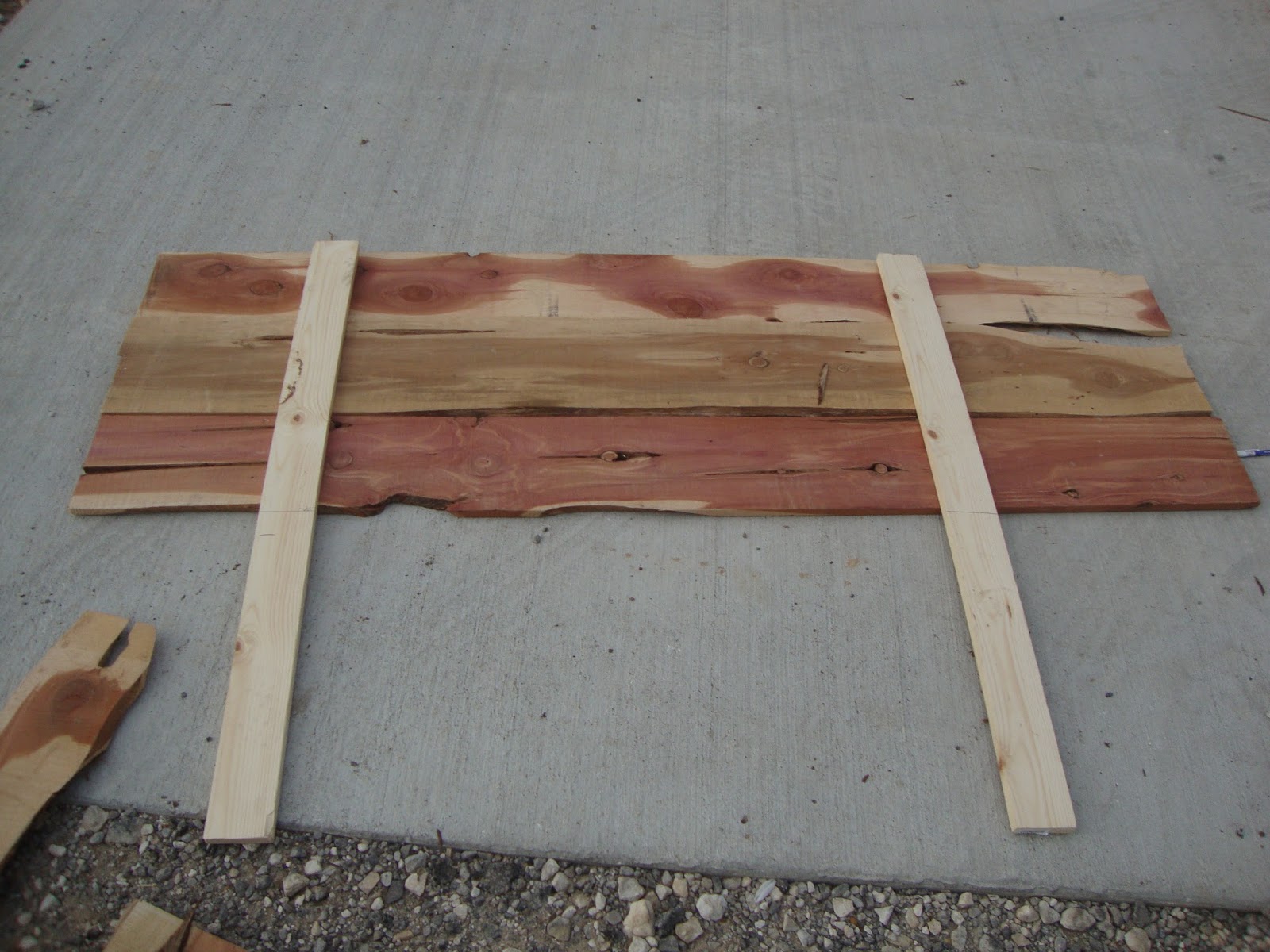DIY Cedar Plank Headboard It's About the Journey