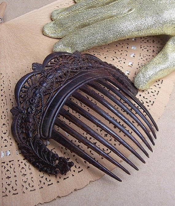 The Closet Historian Hair Comb History Highlight 9 Mourning Combs
