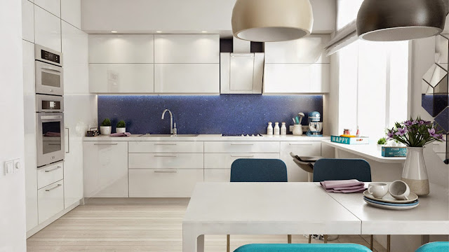 Apartamento branco decorado em turquesa, marinho e pink. Blog Achados de Decoração Apartamento branco decorado em turquesa, marinho e pink. Blog Achados de Decoração