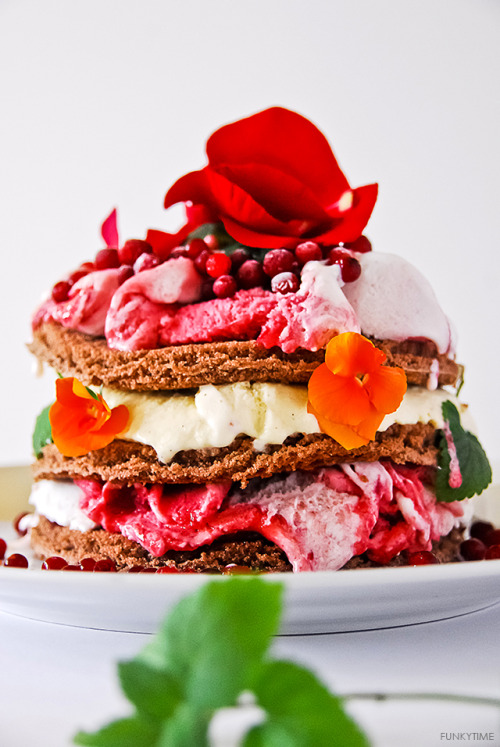 Thomas House Ice Cream Cake With Edible Flowers Funky Time