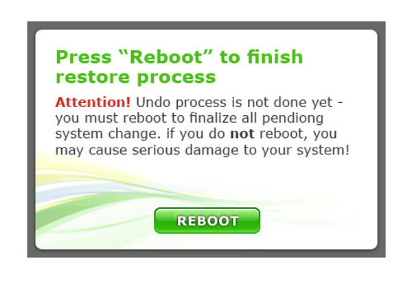 Press to reboot