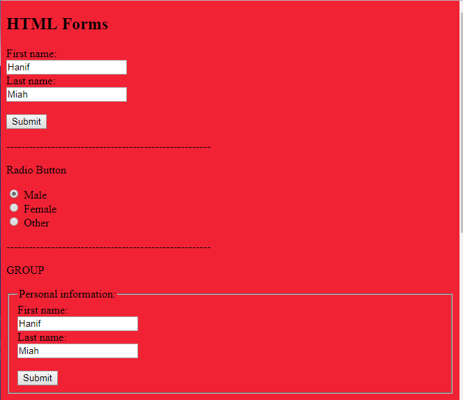 How to Create HTML Form ~ CodeTextPro