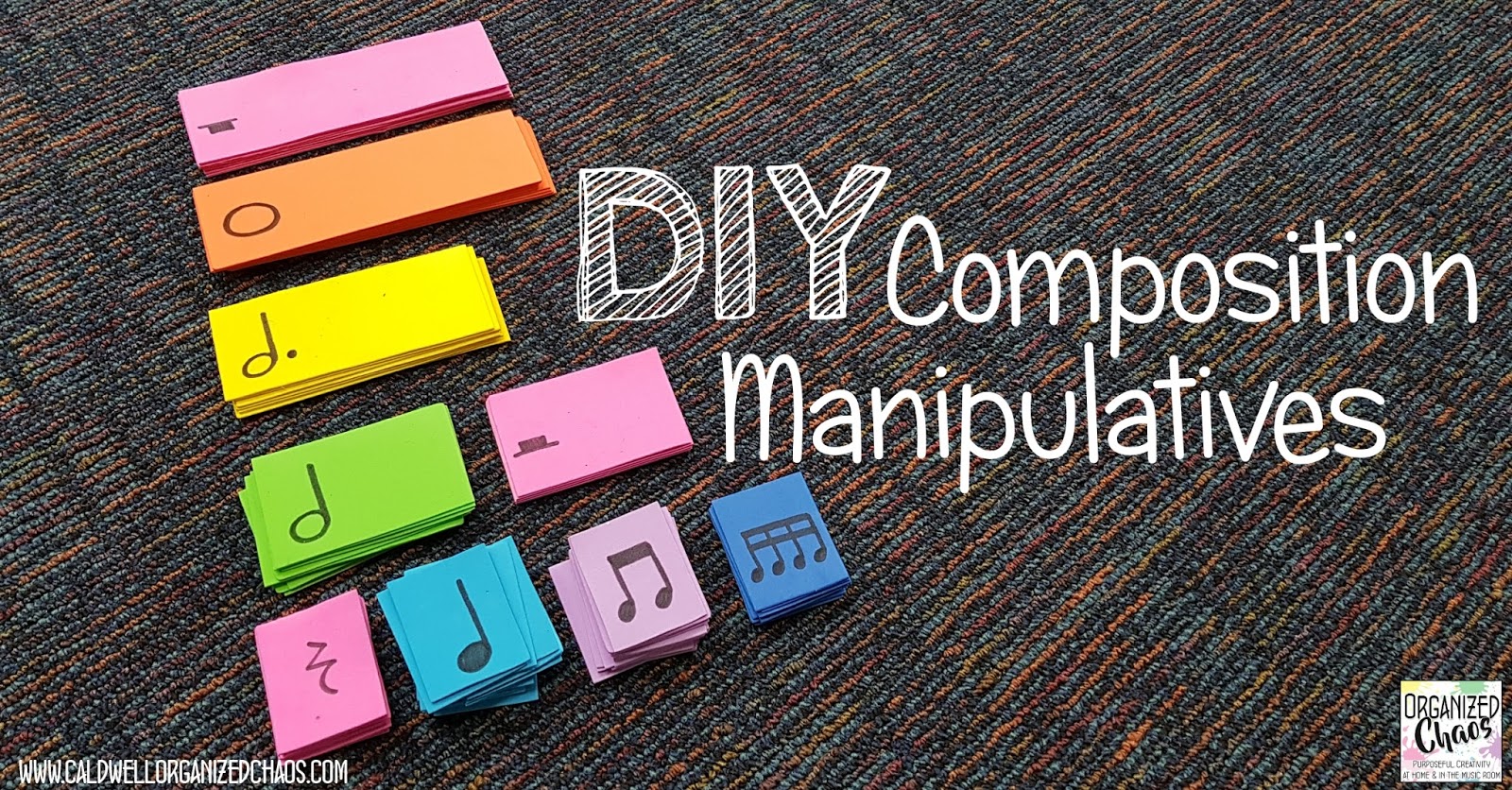 DIY Composition Manipulatives Organized Chaos