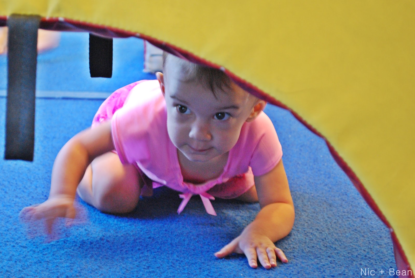 Bean and Bug Bean's 1st Gymnastics class