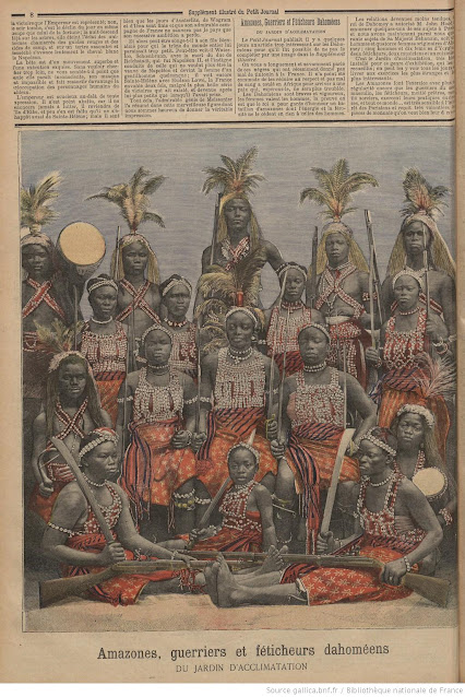Дагомейские амазонки. Отреставрированная фотография XIX века