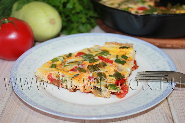 рецепт яичницы с кабачками и помидорами с пошаговыми фото
