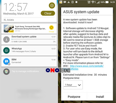 Asus Zenfone 3 ZE520KL Resmi Merasakan Nougat 7.0