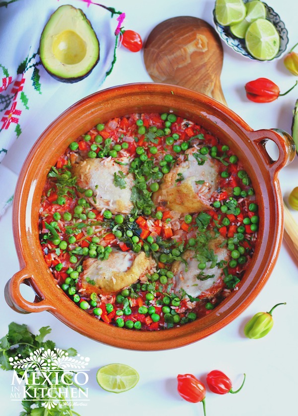 Mexico in My Kitchen Arroz con Pollo Chicken with rice Authentic