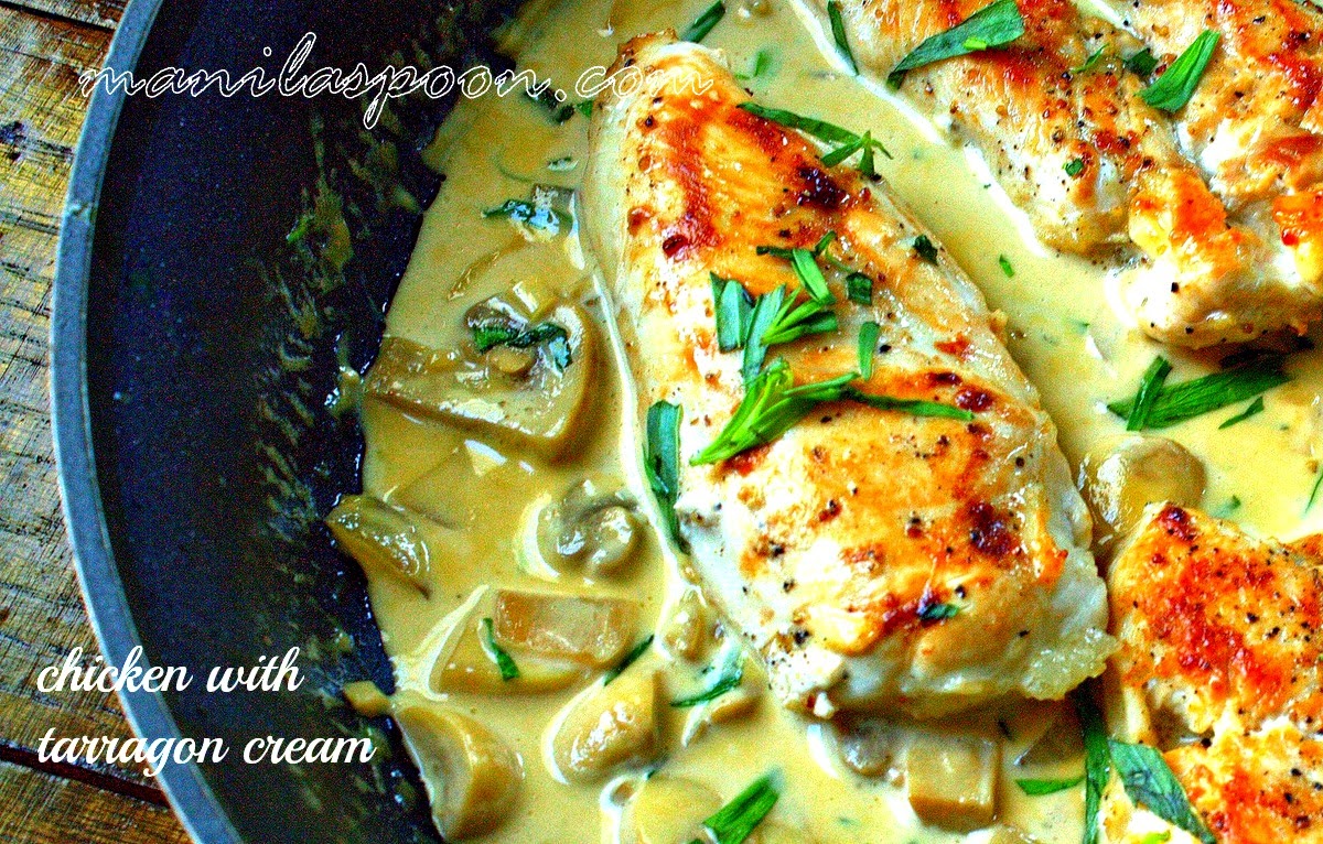 Gluten-free and low-carb is this easy and really tasty chicken dish that's perfect for any weeknight meal - CHICKEN WITH TARRAGON CREAM!
