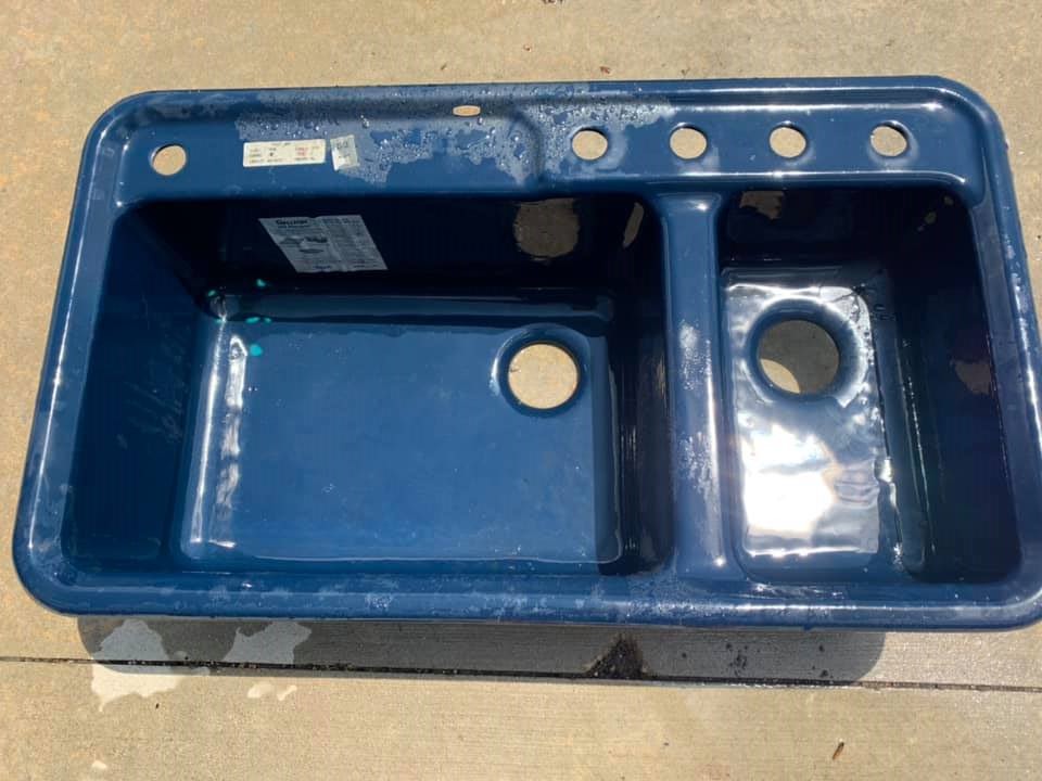 Find Discontinued Plumbing Fixtures KOHLER GALLEON SINK, NAVY, K5982