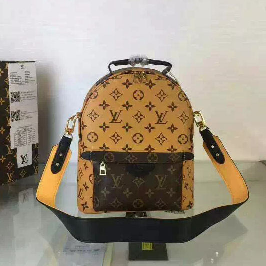 Yellow Lv Backpack With
