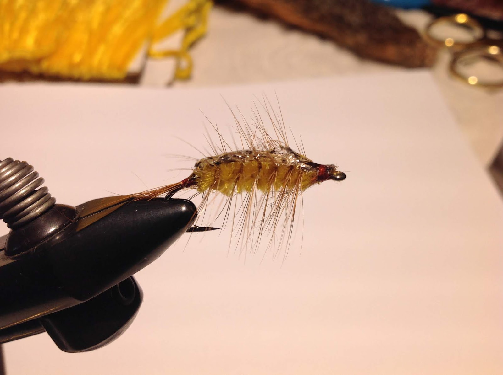 3 x GOLD HEAD Peacock Herl  Red Neck Nymph Size 14 Jig Hook Barbless. 