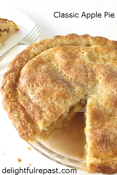Apple Pie - An Autumn Classic - with All-Butter Pastry - lots of tips for the perfect pie / www.delightfulrepast.com