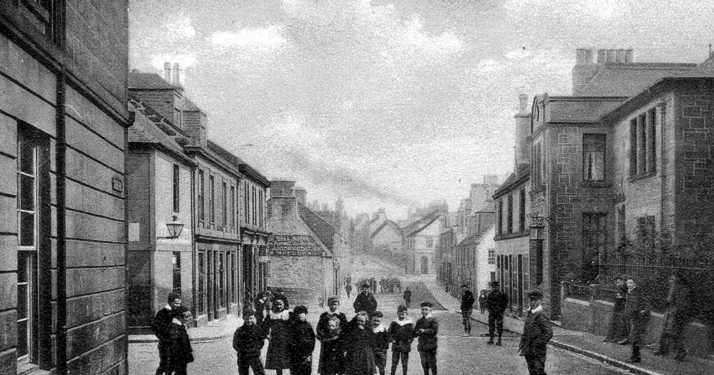 Tour Scotland Old Photograph Bridge Street Galston Ayrshire Scotland