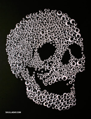 creative googly eye halloween crafts - Googly Eye Skull