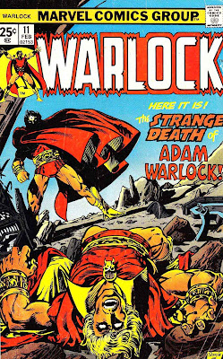 Warlock v1 #11 marvel 1970s bronze age comic book cover art by Jim Starlin