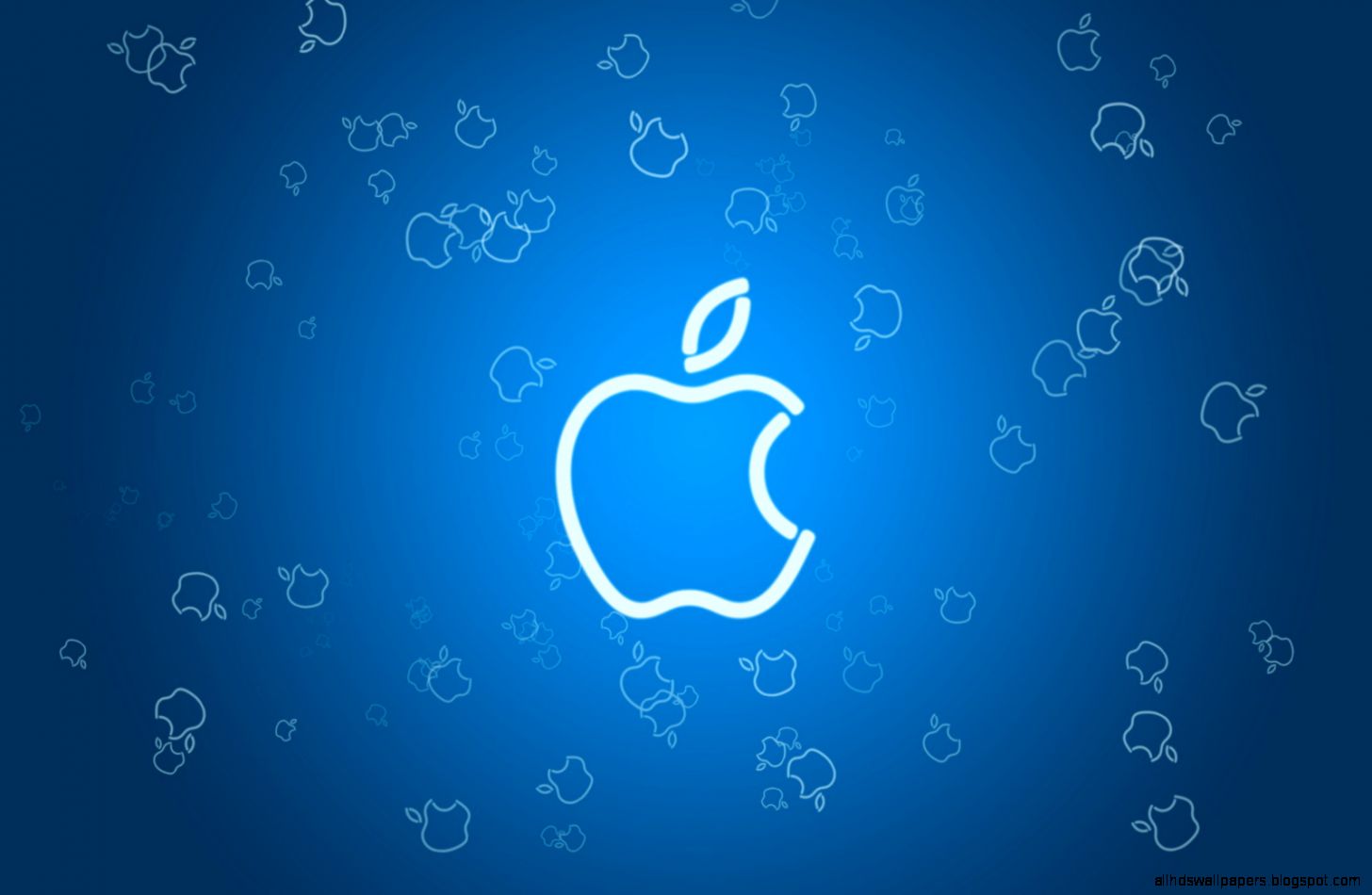 Apple Logo Cool Blue Backgrounds
