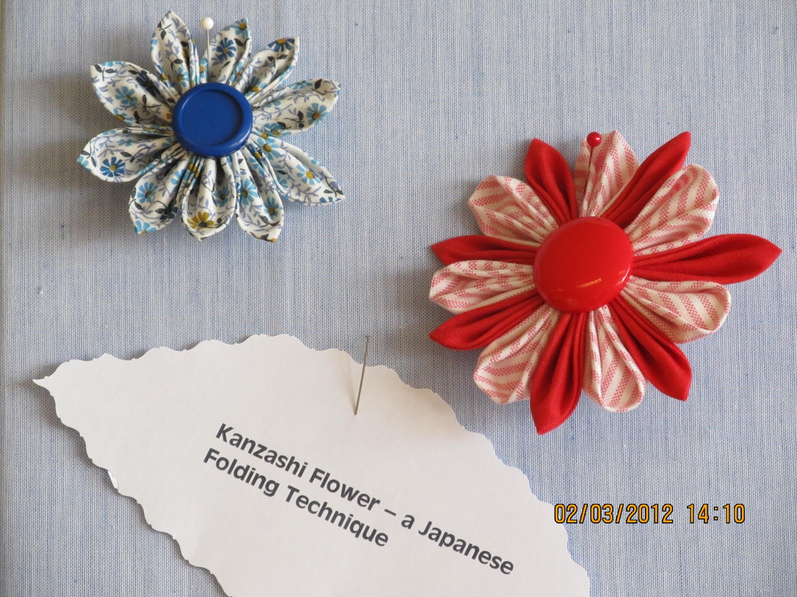 Sewing Sandy Flower Power Fabric Flower Class at Austin's Sewing Center