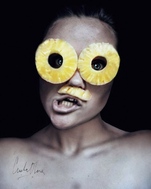 بالصور.. "Cristina Otero" فنانة تبهر الجميع باستخدام الماكياج والفواكه!