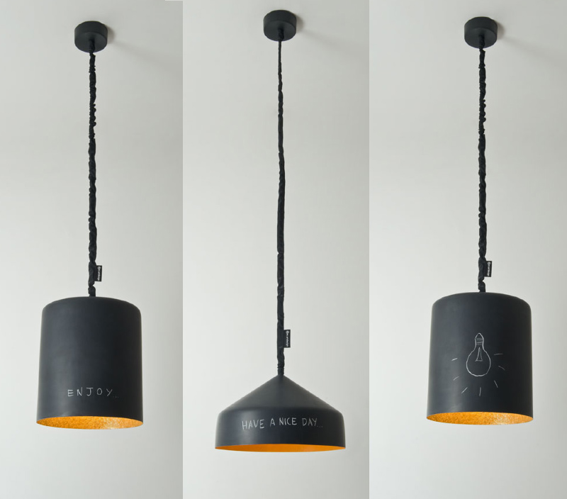 Blackboard Coated Pendant Lamps