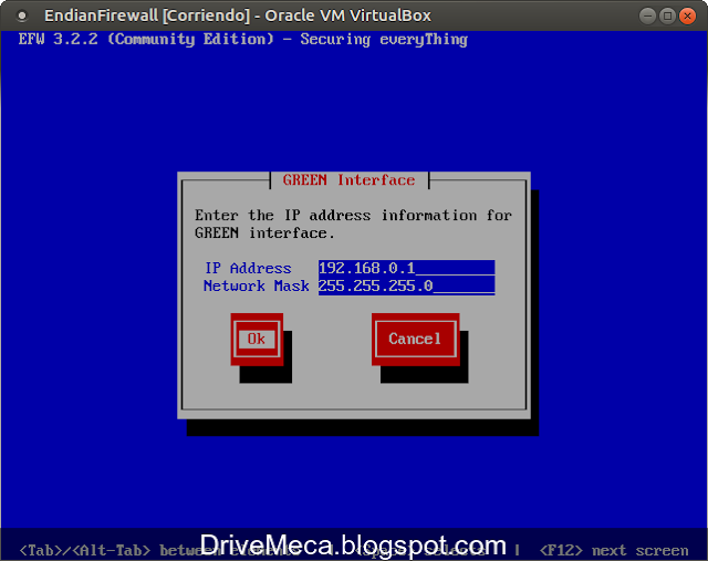 DriveMeca instalando Endian Firewall Community paso a paso