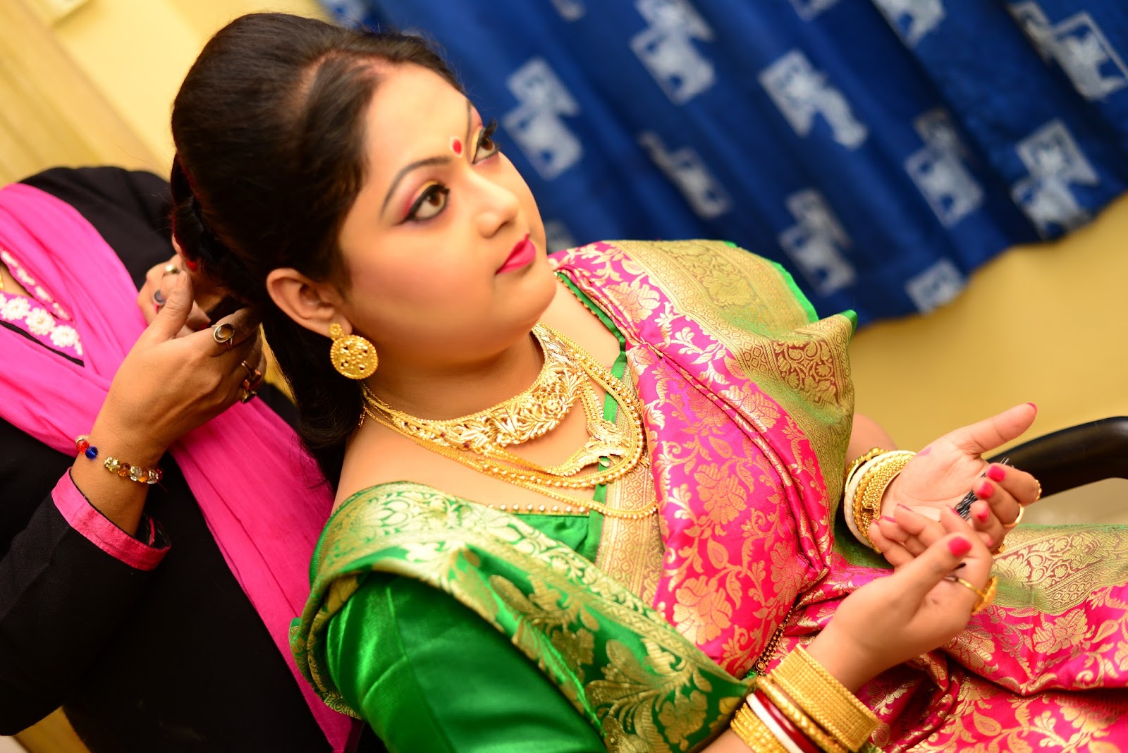 bengali bride reception look