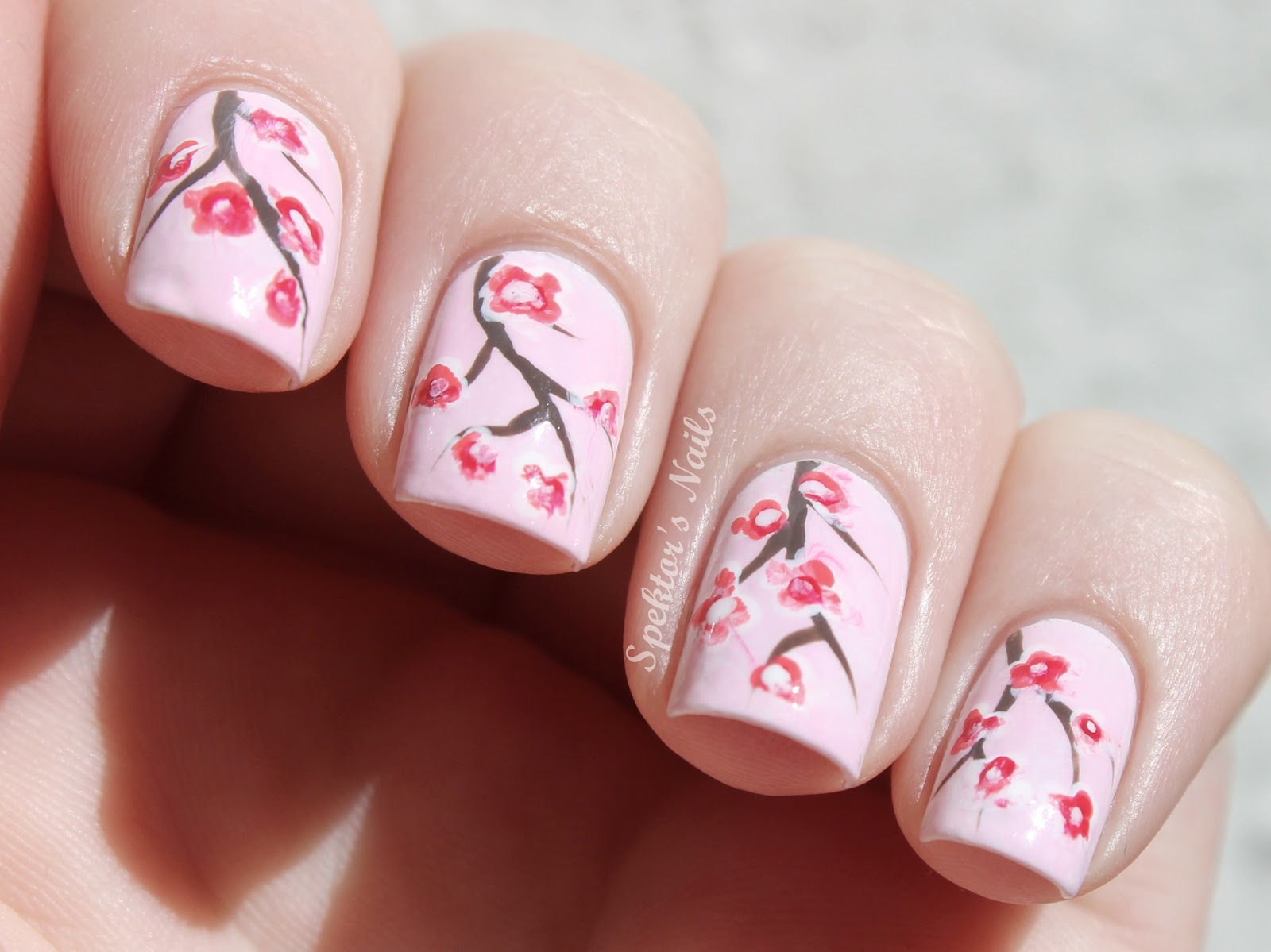 Spektor's Nails: Japanese Cherry Blossom. 
