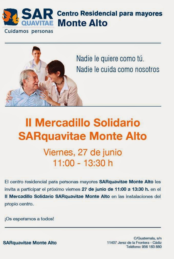 Spiral Personal participará en el II  Mercadillo Solidario Sarquavitae Montealto, Os esperamos!!!