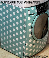 how to paint your washer/dryer