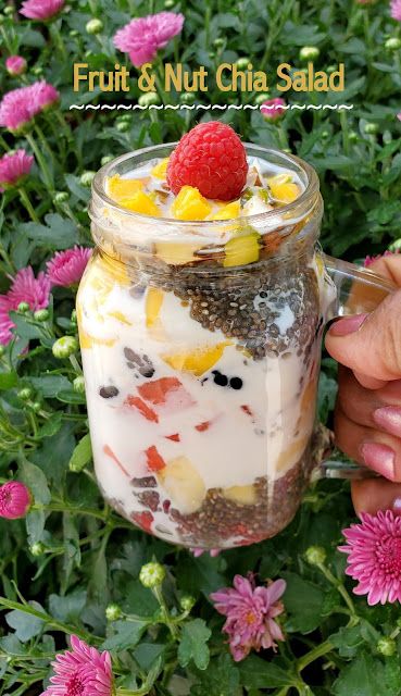 images of Fruit & Nut Chia Salad / Chia Seed Fruit Salad - Healthy Kid's Recipes