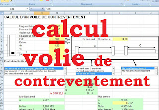 Calcul de voiles de contreventement en béton sur excel
