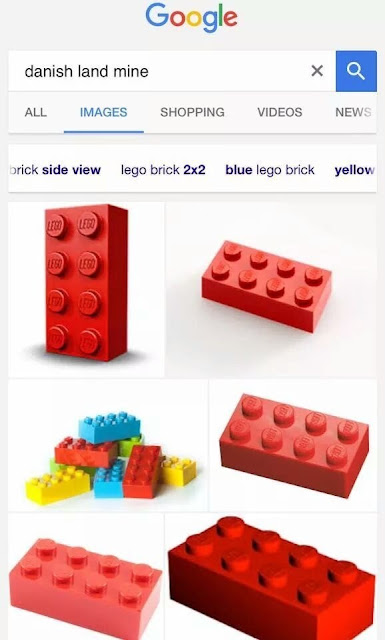 lego bricks danish land mines