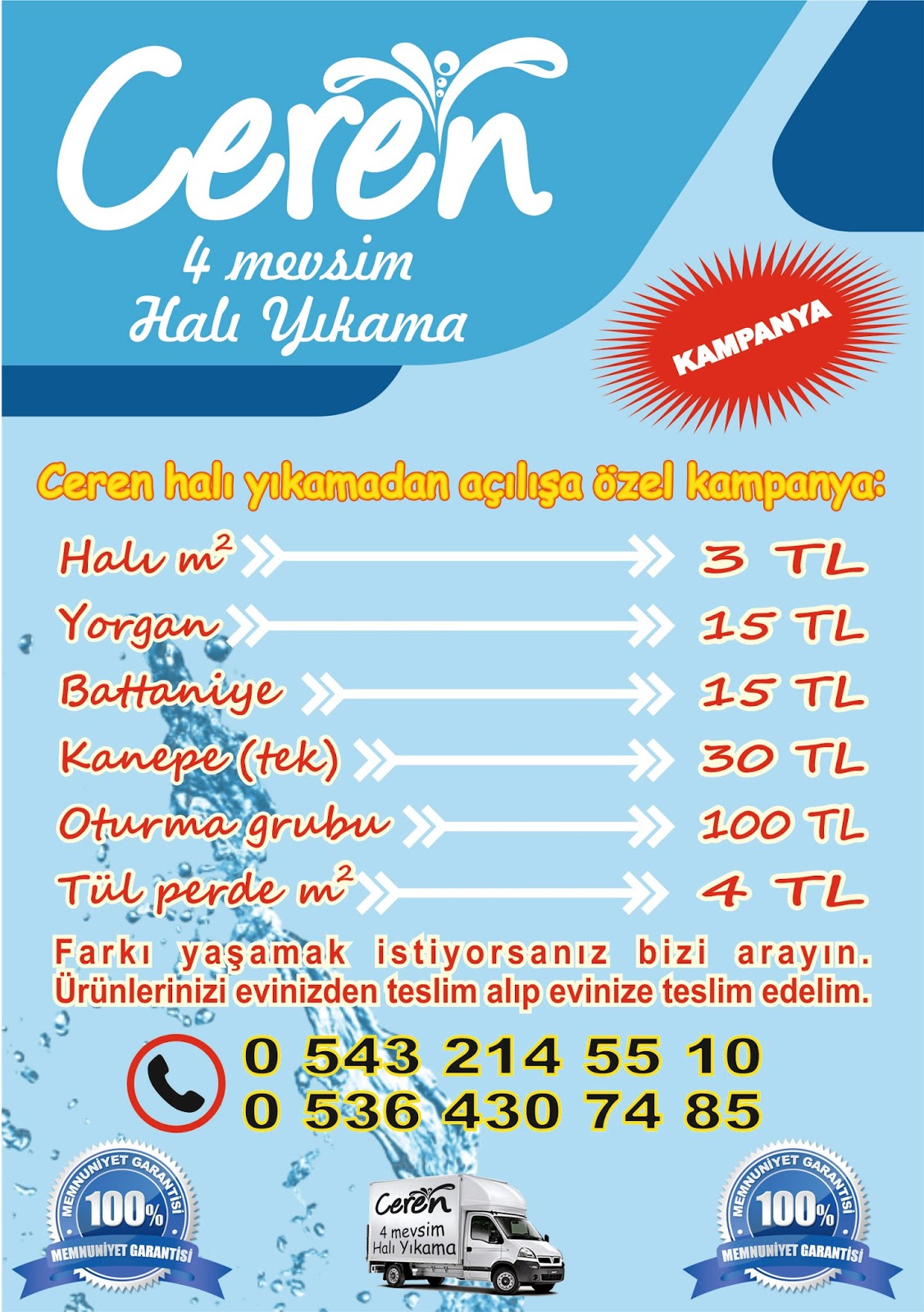 ceren 4 mevsim halı yıkama