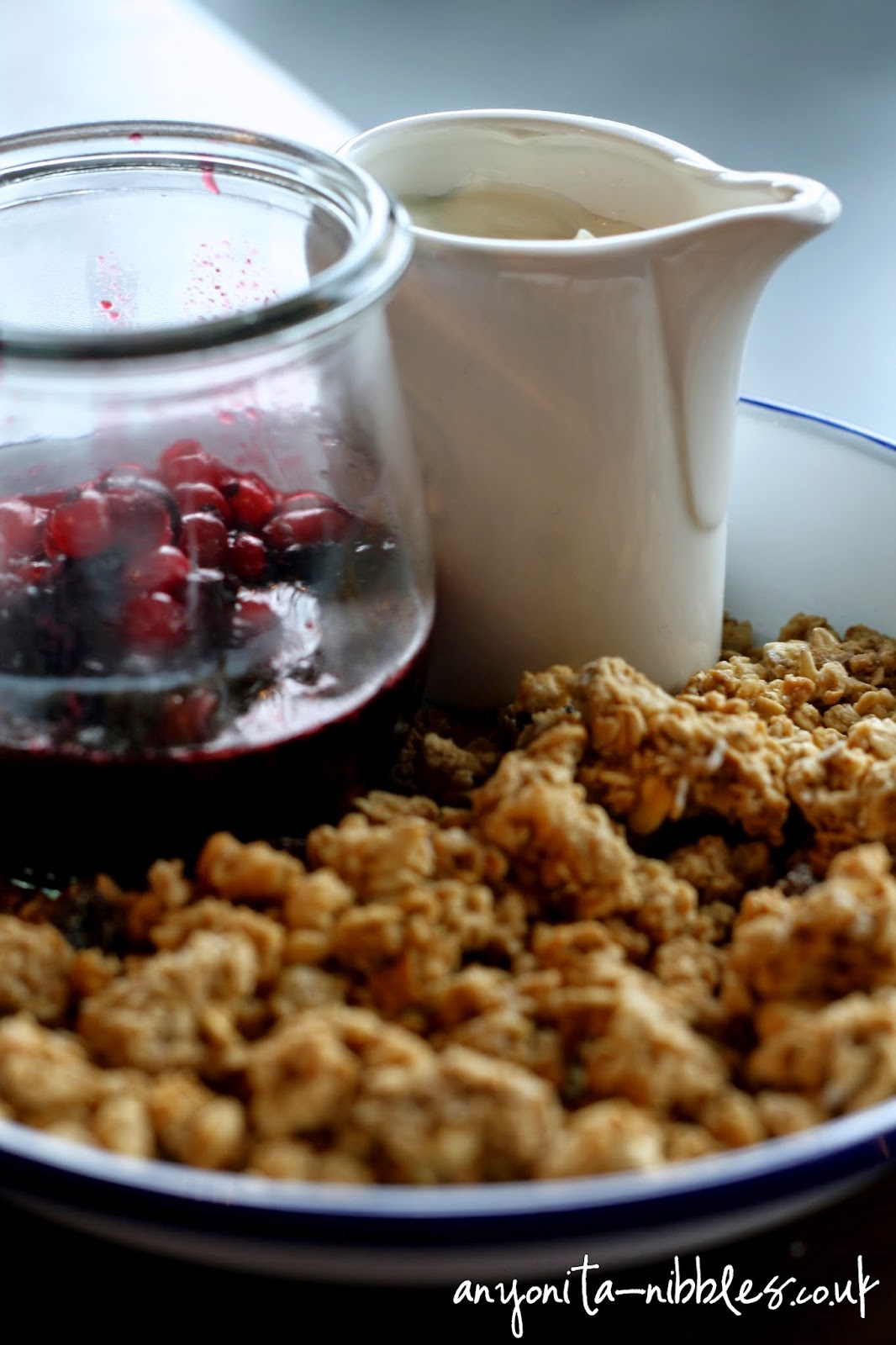 Granola with fresh berry coulis and yogurt at TGI Friday's | Anyonita-nibbles.co.uk