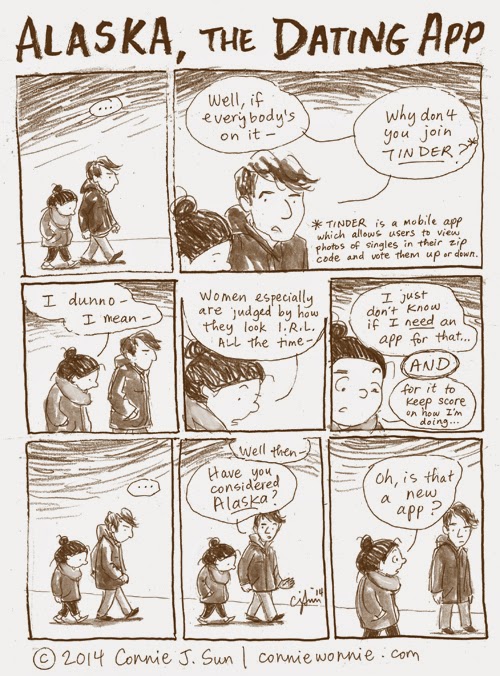 cartoonconnie comics blog: Alaska, the Dating App