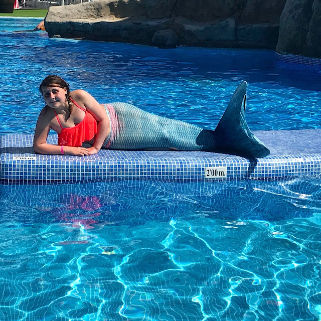 Chloe mermaid lesson holiday in Majorca