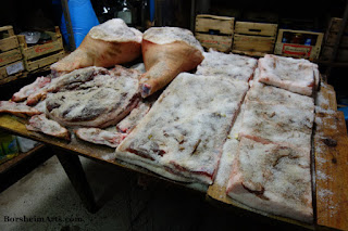 Salted pig meat in Tuscany, Italy  TEN DAYS